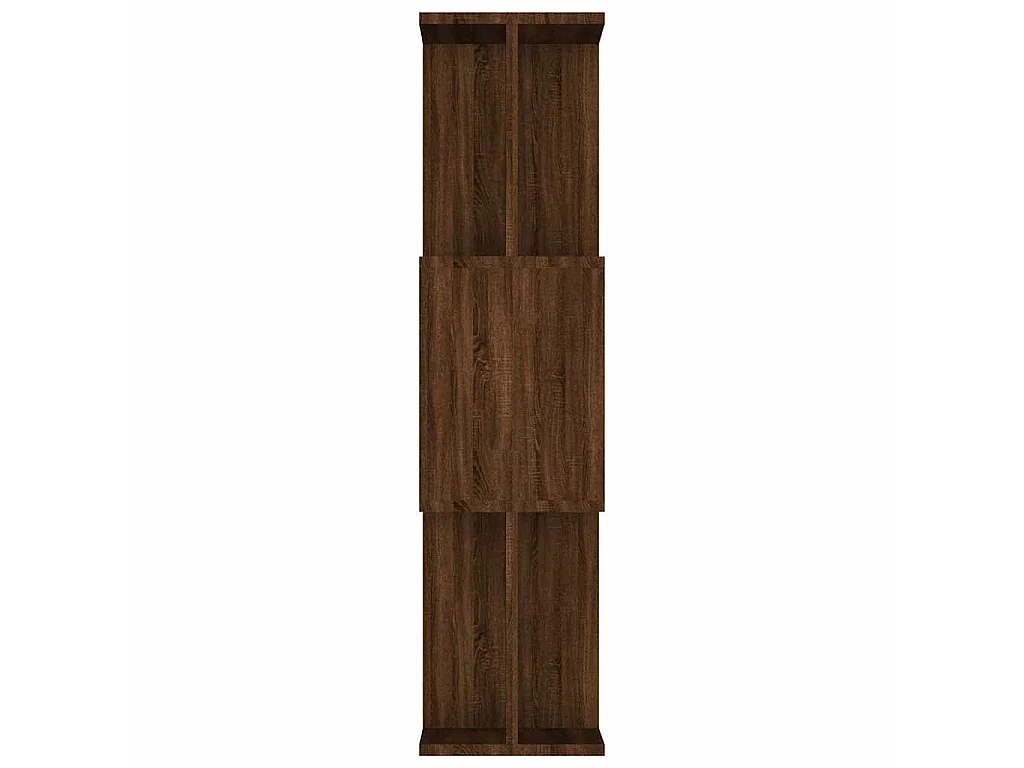 Bücherregal/Raumteiler Braun Eiche 80x24x96 cm Holzwerkstoff