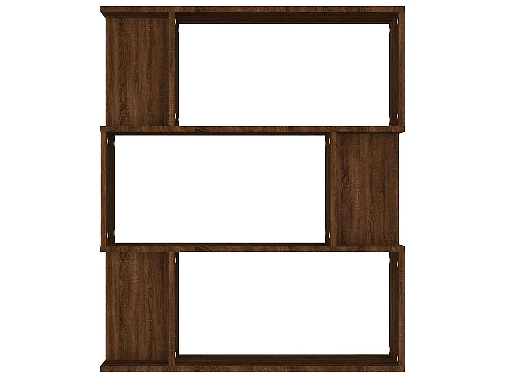 Bibliothèque/Cloison Chêne marron 80x24x96 cm Bois d'ingénierie