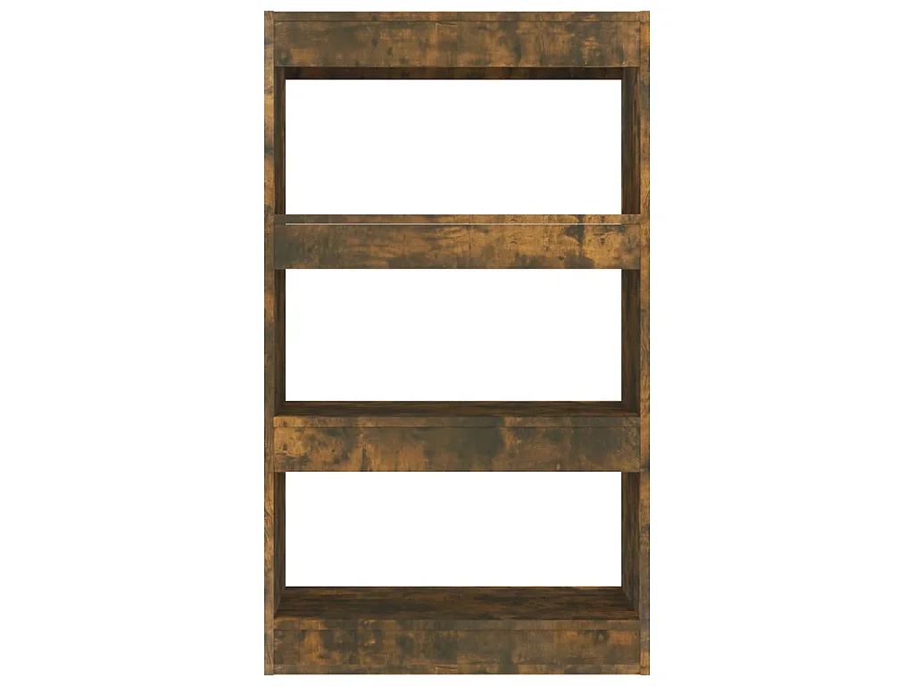 Bibliothèque/Séparateur de pièce Chêne fumé Bois d'ingénierie