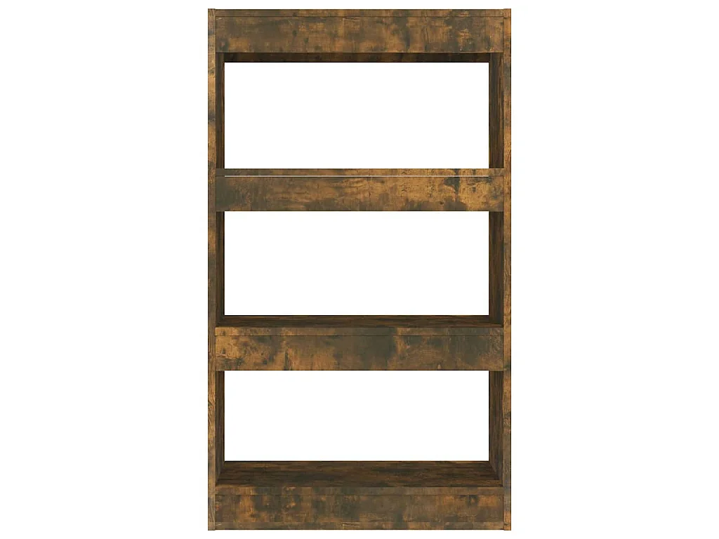 Bibliothèque/Séparateur de pièce Chêne fumé Bois d'ingénierie