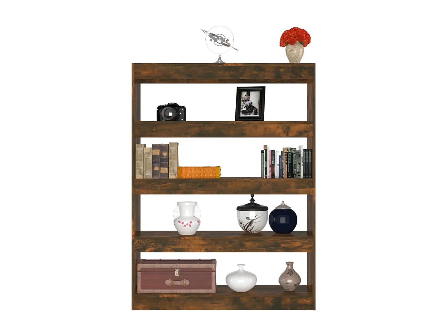 Libreria/Divisorio Rovere Fumo 100x30x135 cm