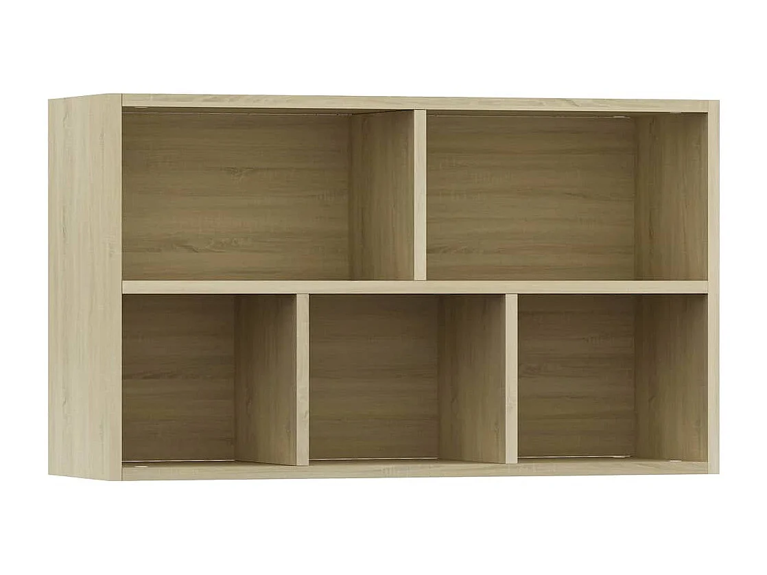 Bibliothèque/Buffet Chêne sonoma 50x25x80 cm Bois d’ingénierie
