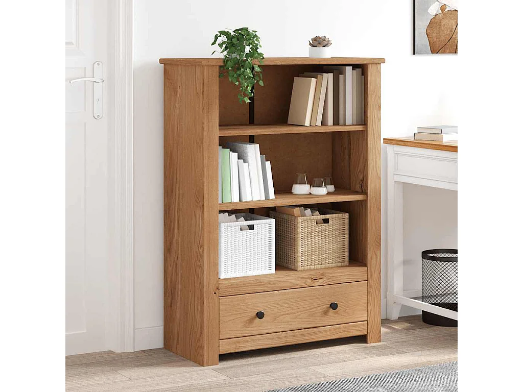 Bibliothèque 80x35x110 cm Bois de pin massif Assortiment Panama