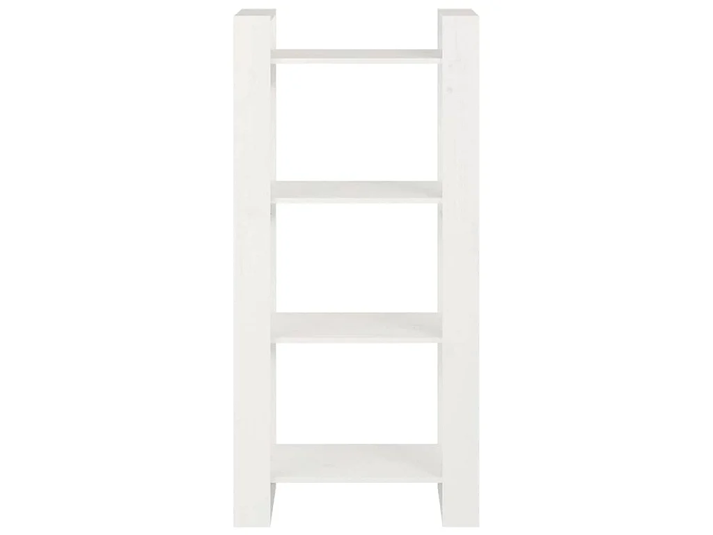 Bibliothèque/Séparateur de pièce Blanc 60x35x125 cm Bois massif