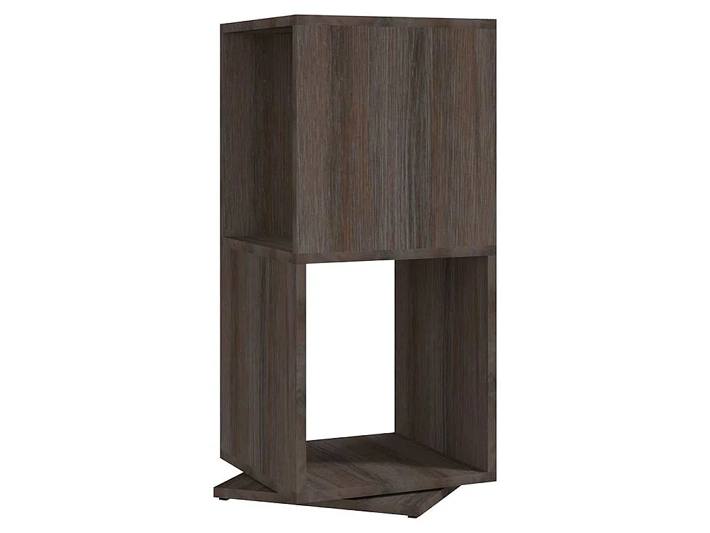 Armoire rotative Gris chêne 34,5x34,5x75,5 cm bois d'ingénierie