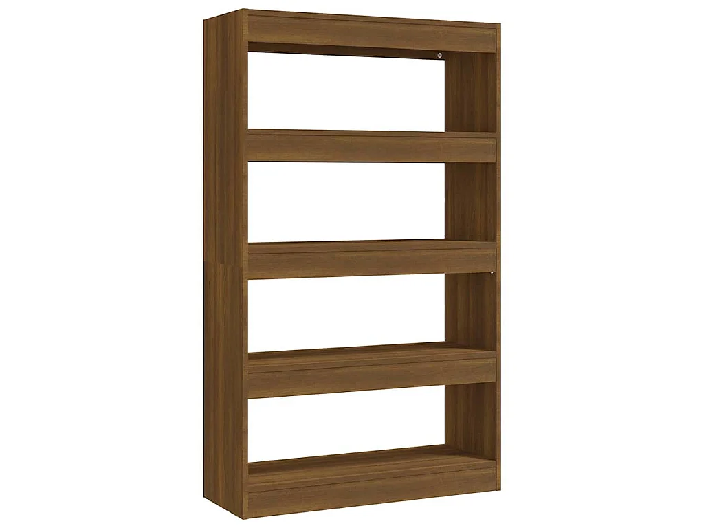 Bibliothèque/Séparateur de pièce Chêne marron Bois d'ingénierie