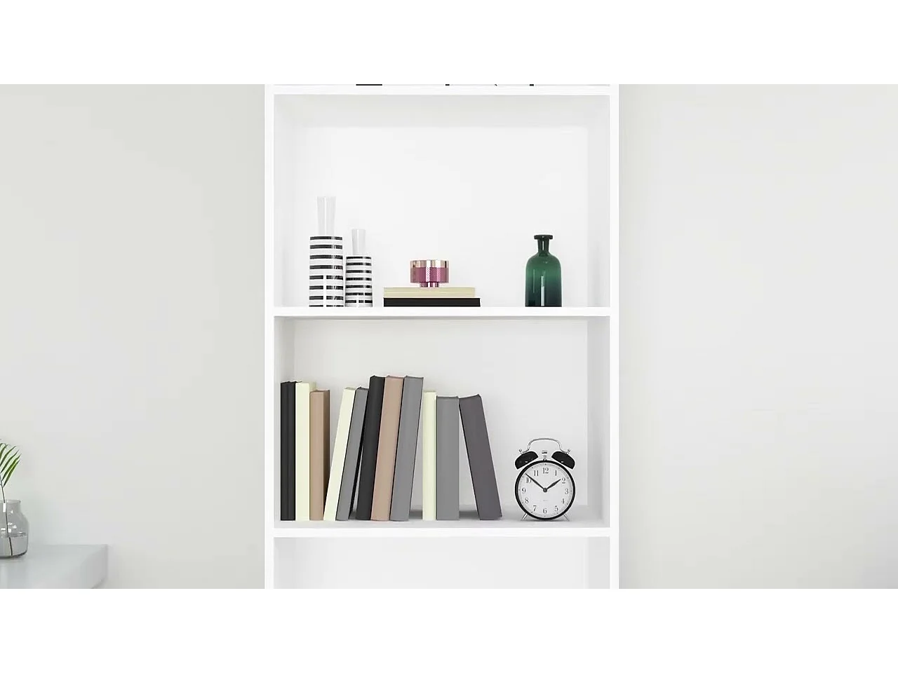 Bibliothèque à 5 niveaux Blanc 60x30x189 cm Bois d'ingénierie