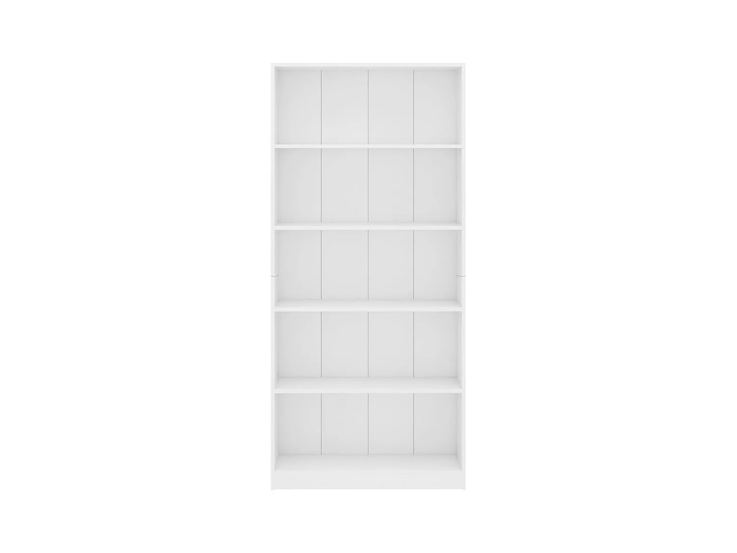 Bibliothèque à 5 niveaux Blanc 80x24x175 cm Bois d’ingénierie