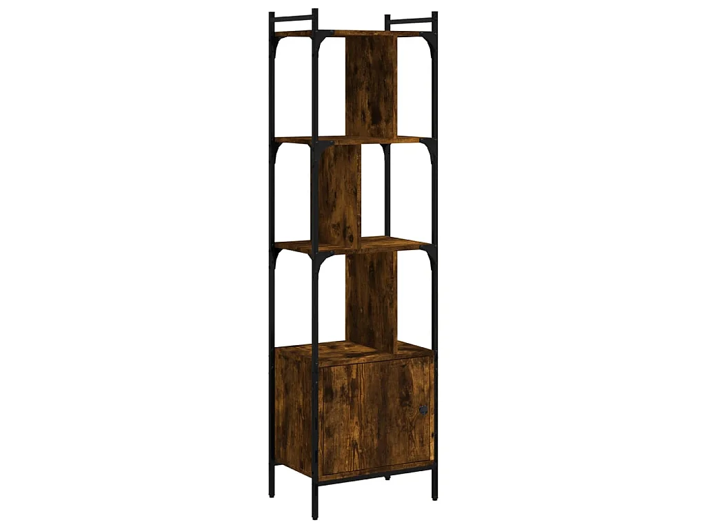 Bücherregal mit Tür Räuchereiche 44,5x30x154,5 cm Holzwerkstoff