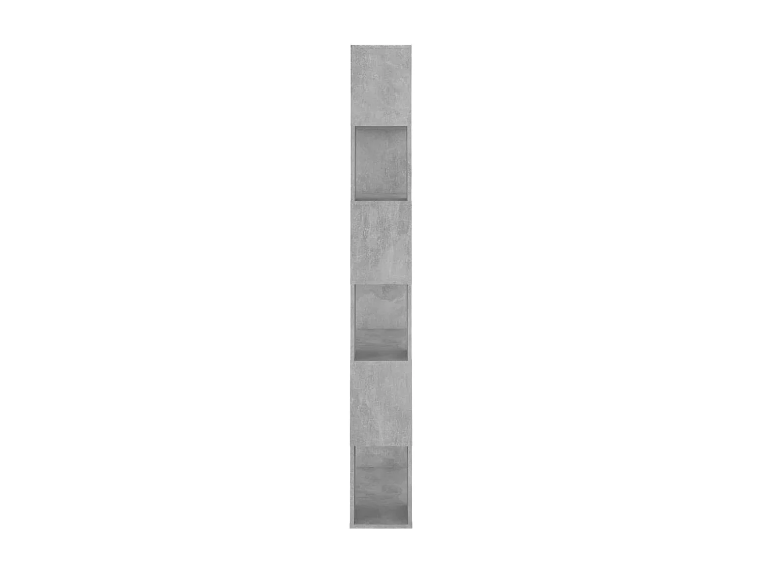 Bibliothèque/Séparateur de pièce Gris béton Bois d'ingénierie