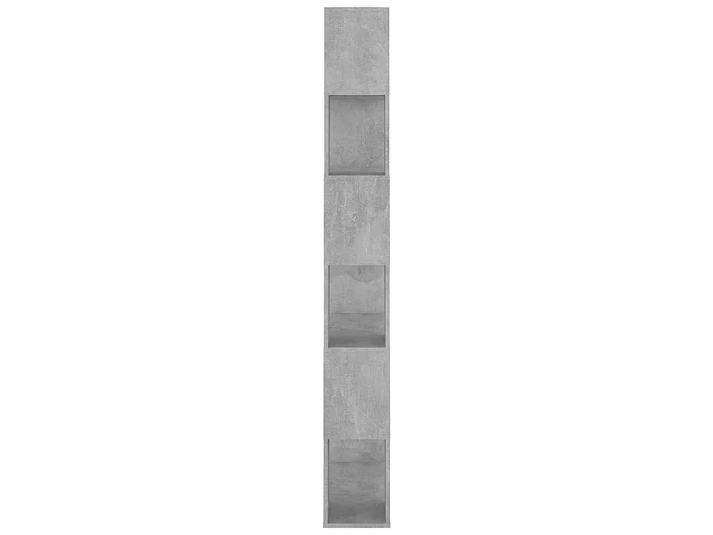 Bibliothèque/Séparateur de pièce Gris béton Bois d'ingénierie