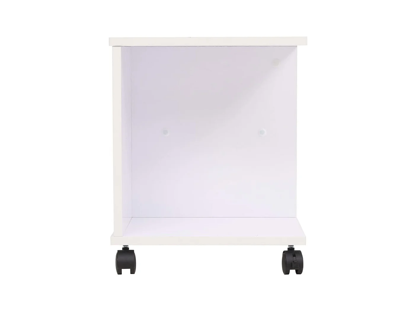 Étagère à roulettes 50x35x42 cm Blanc