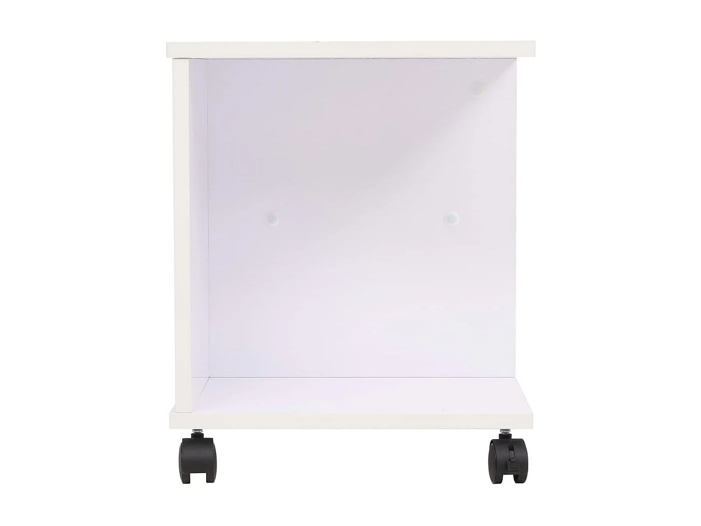Étagère à roulettes 50x35x42 cm Blanc
