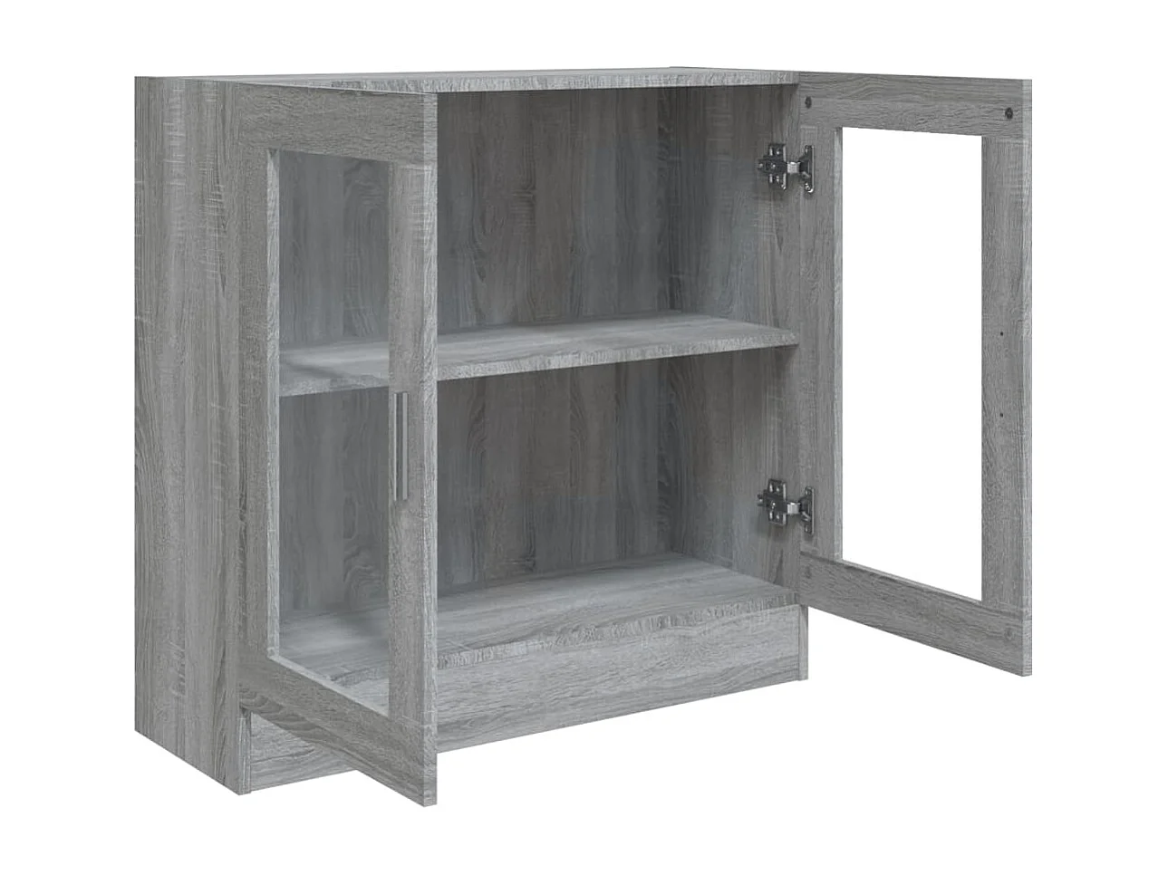 Vitrinenschrank Grau Sonoma 82,5x30,5x80 cm Holzwerkstoff