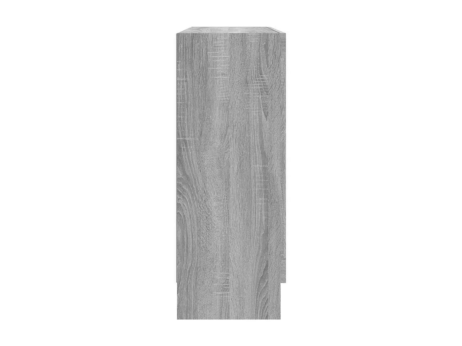 Armoire à vitrine Sonoma gris 82,5x30,5x80 cm Bois d'ingénierie