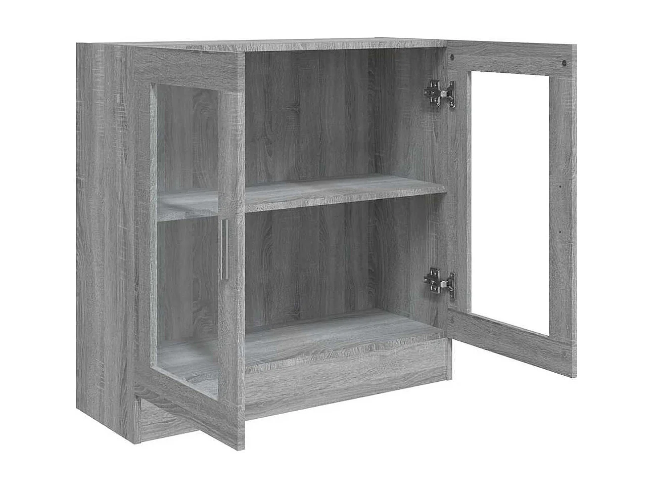 Armoire à vitrine Sonoma gris 82,5x30,5x80 cm Bois d'ingénierie