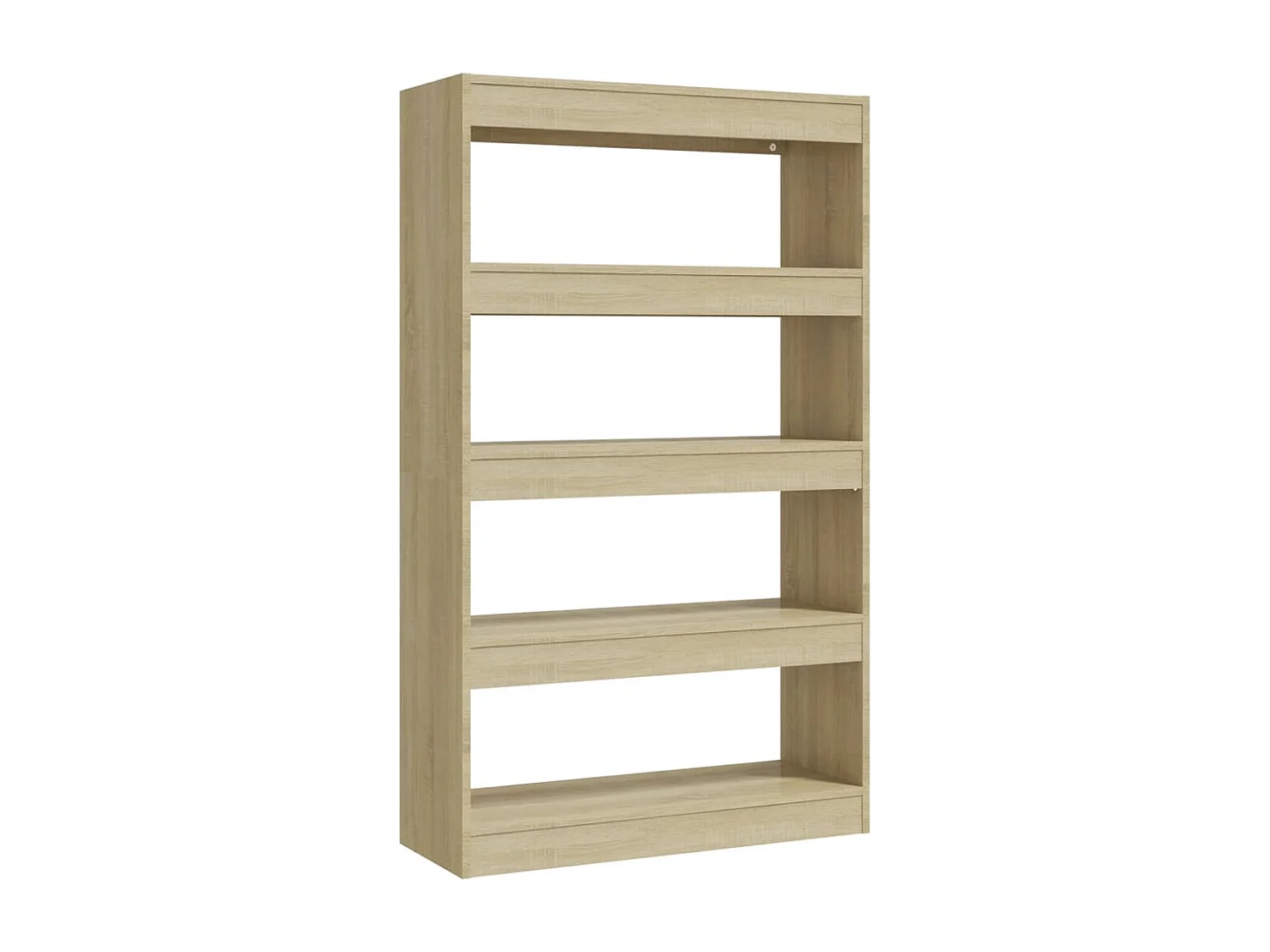 Boekenkast/kamerscherm 80x30x135 cm bewerkt hout sonoma eiken