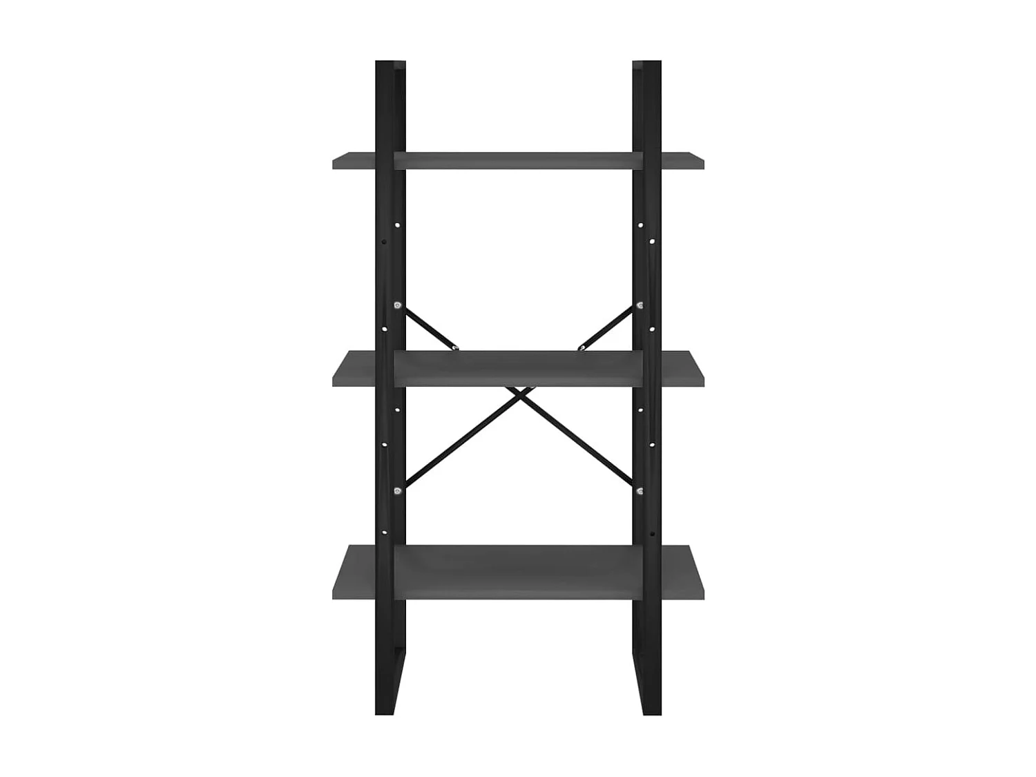 Étagère de rangement gris 60x30x105 cm bois d'ingénierie