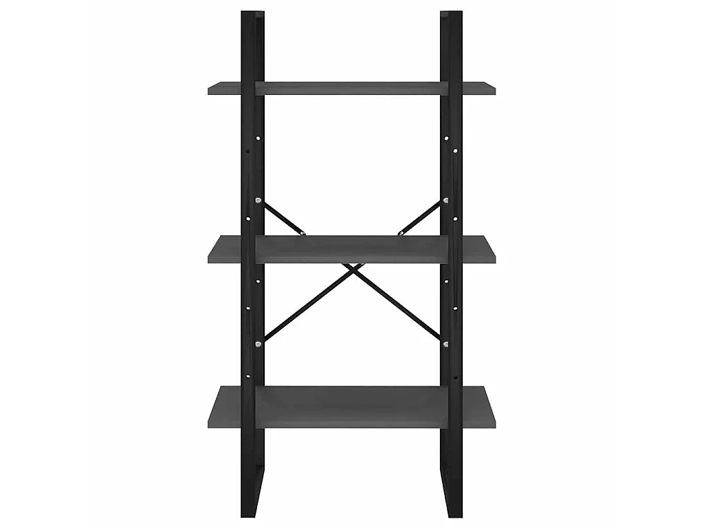 Étagère de rangement gris 60x30x105 cm bois d'ingénierie