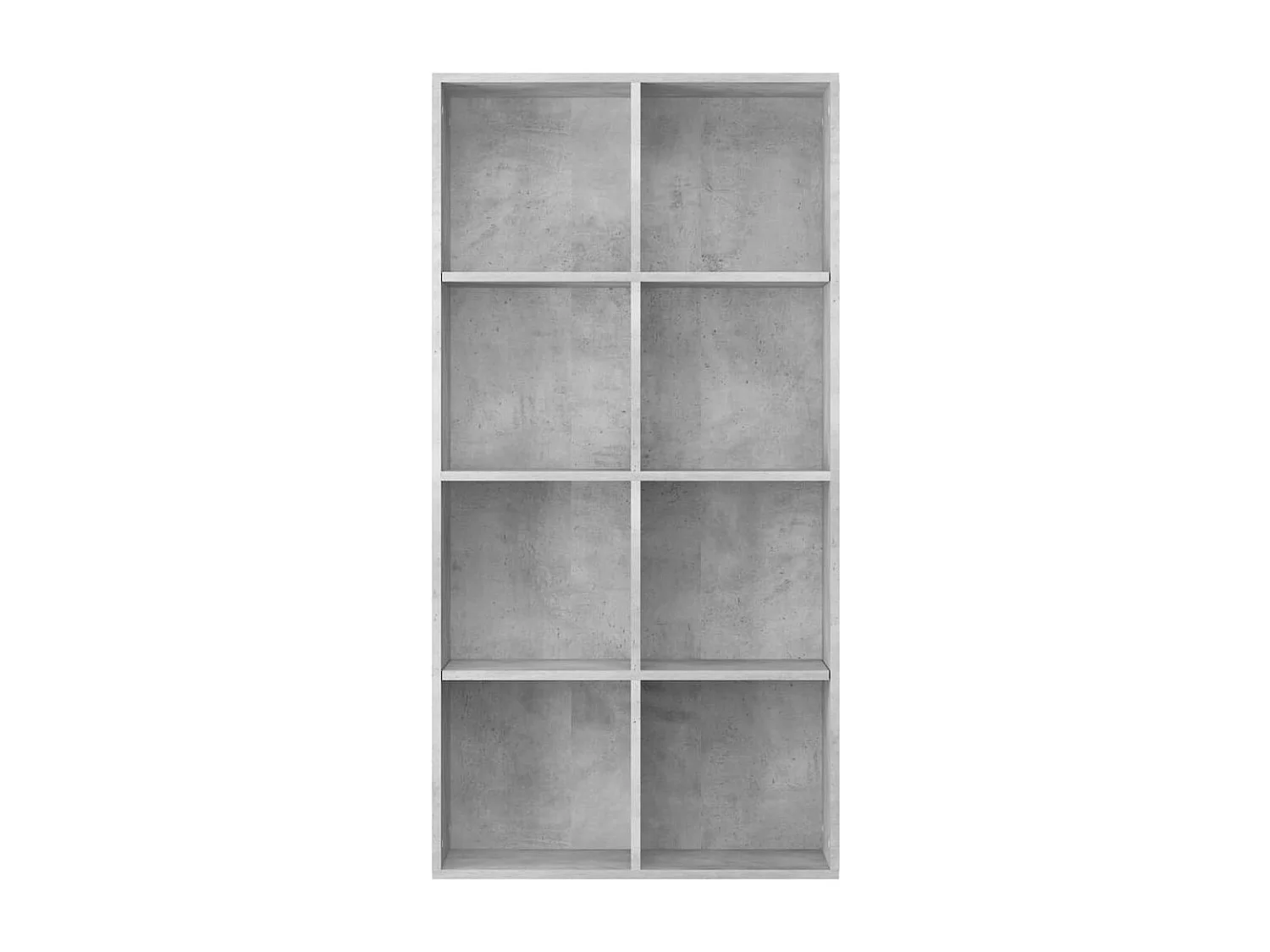 Boekenkast/dressoir 66x30x130 cm bewerkt hout betongrijs