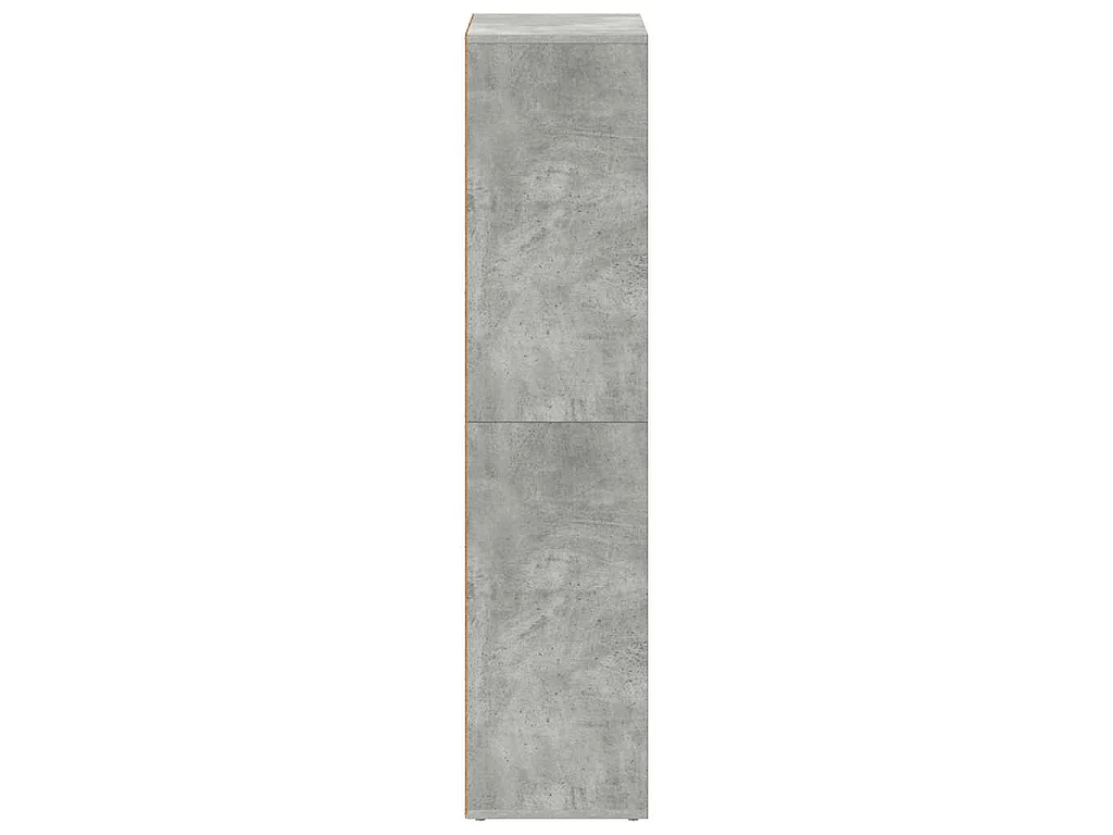 Boekenkast/dressoir 66x30x130 cm bewerkt hout betongrijs