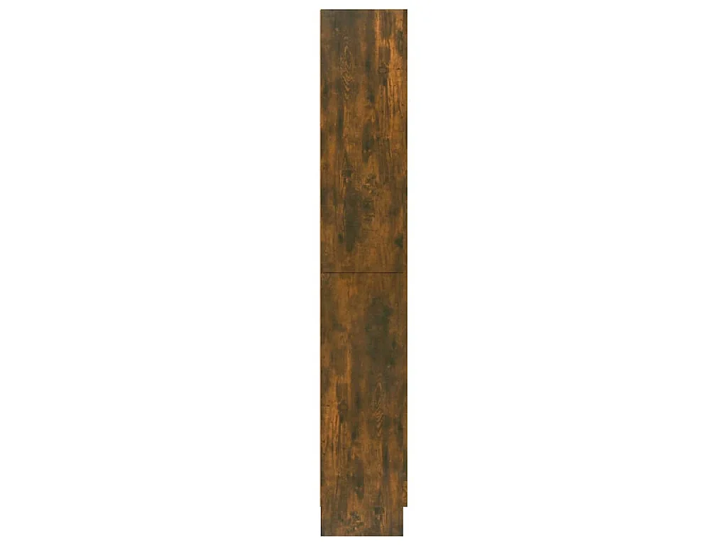 Armoire à vitrine Chêne fumé 82,5x30,5x185 cm Bois ingénierie