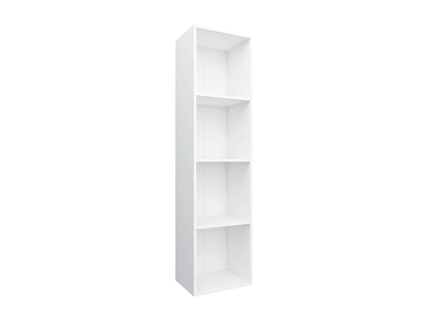 Boekenkast/tv-meubel 36x30x143 cm bewerkt hout wit