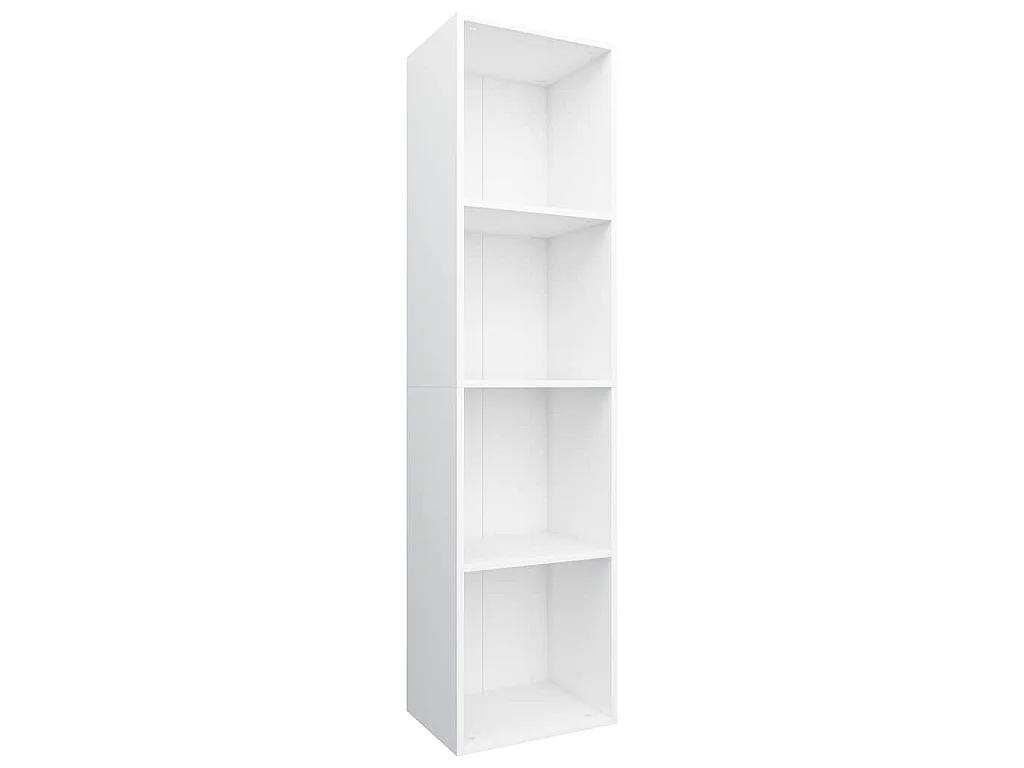Bibliothèque/Meuble TV Blanc 36x30x143 cm Bois d'ingénierie