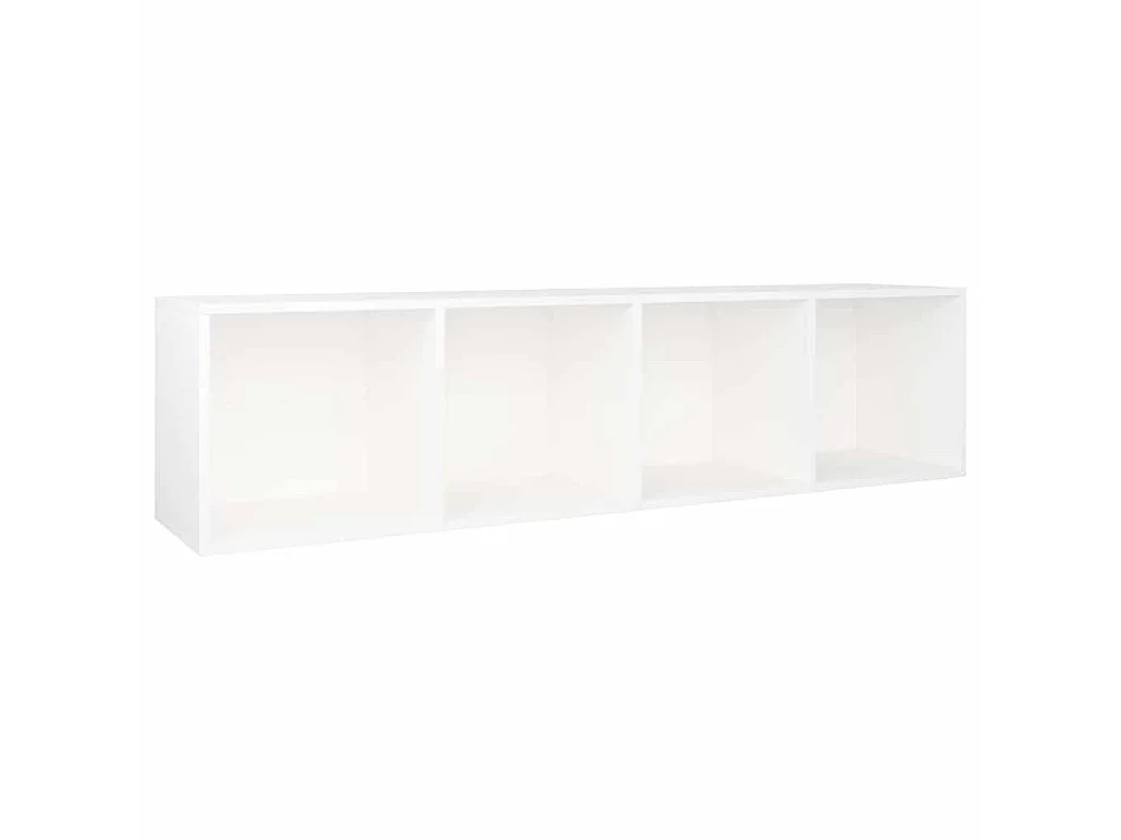 Bibliothèque/Meuble TV Blanc 36x30x143 cm Bois d'ingénierie