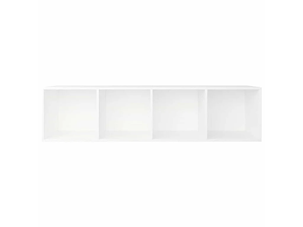 Bibliothèque/Meuble TV Blanc 36x30x143 cm Bois d'ingénierie