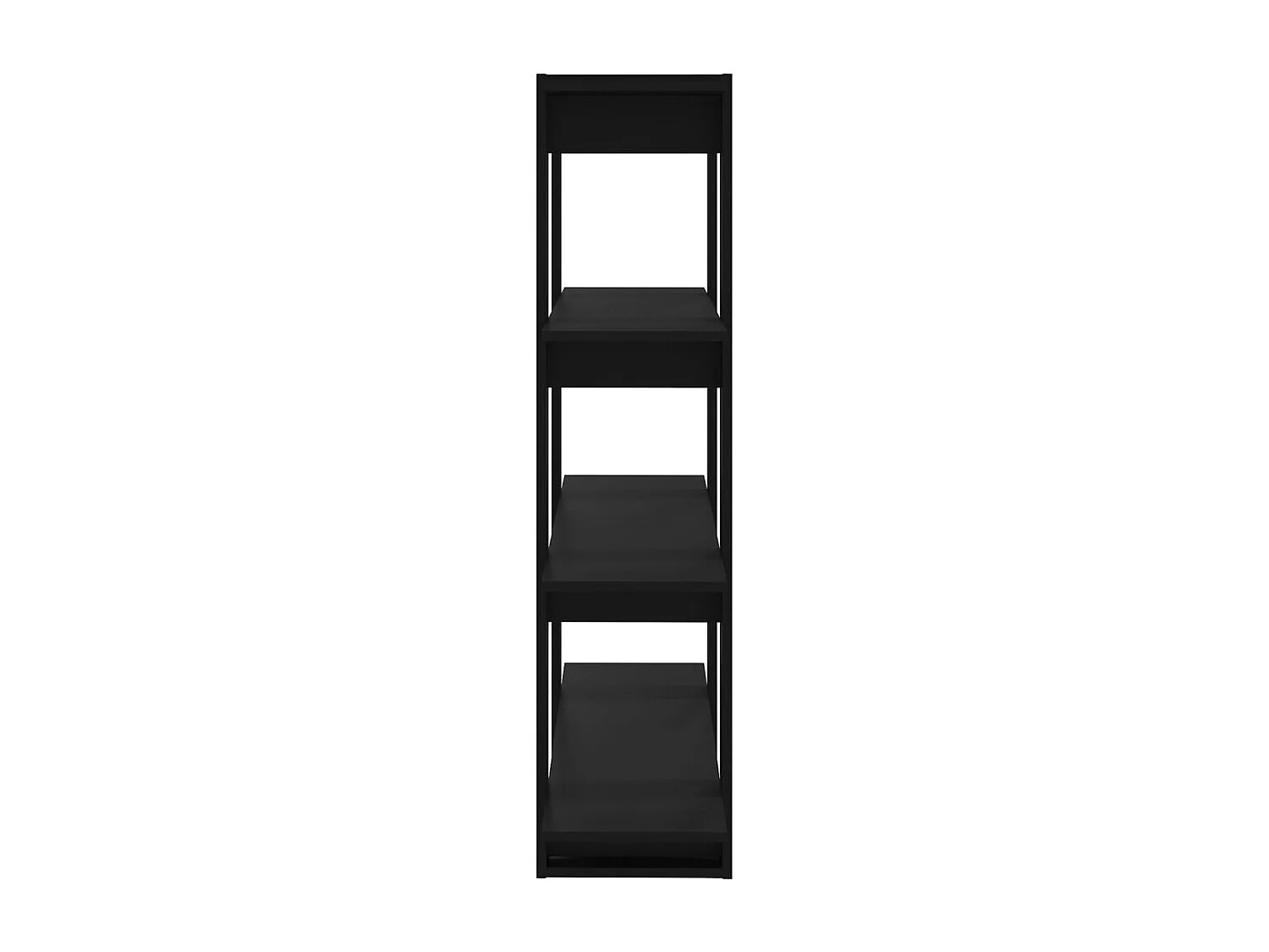 Boekenkast/kamerscherm 100x30x123,5 cm zwart