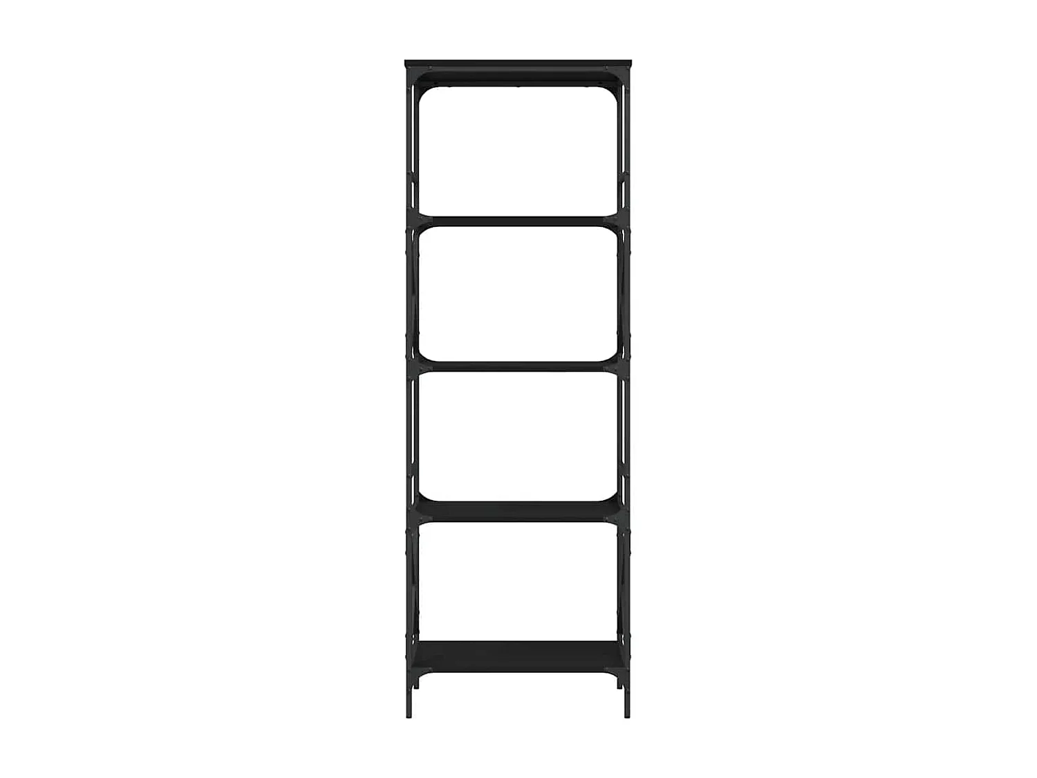 Bibliothèque à 5 niveaux noir 59x35x171 cm bois d'ingénierie