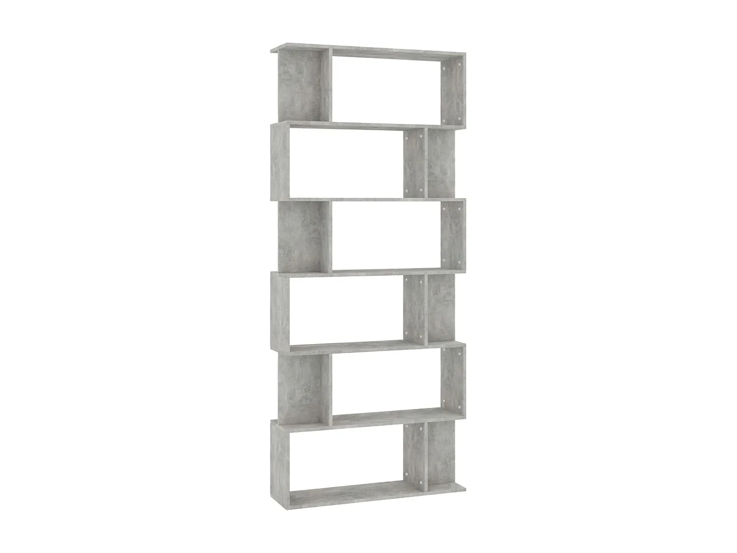 Libreria/Divisorio Grigio Cemento 80x24x192cm Legno Multistrato