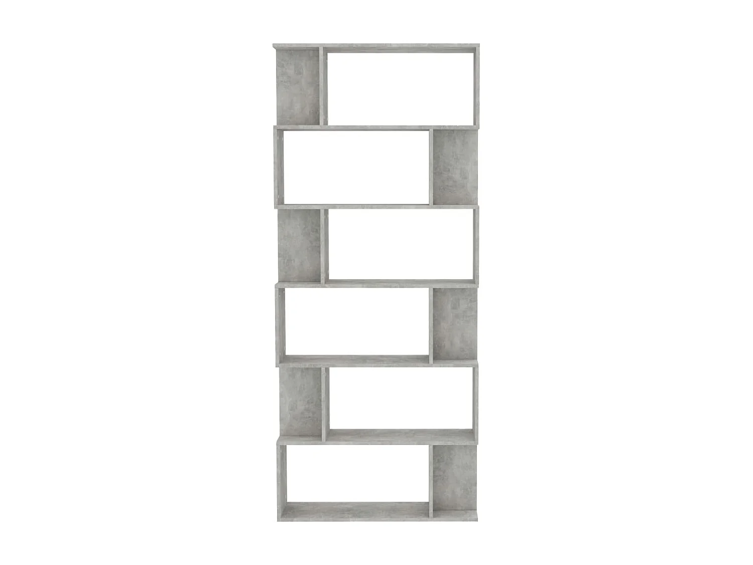 Bibliothèque/Séparateur de pièce Gris béton Bois d'ingénierie