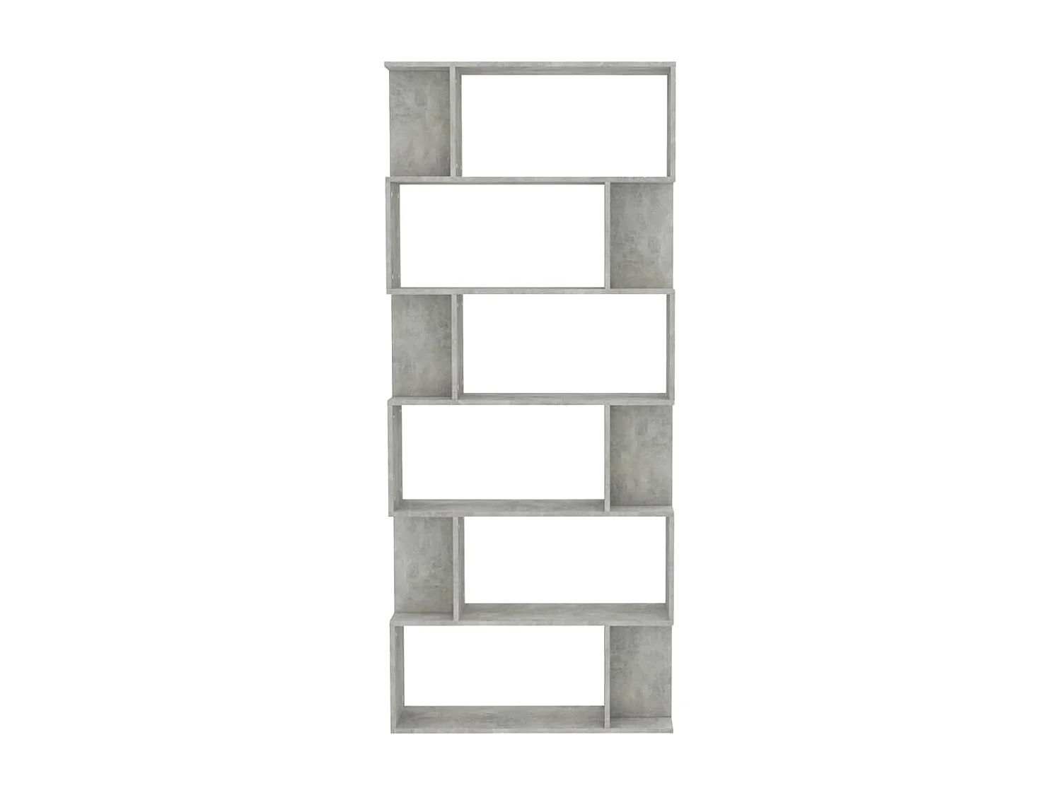 Libreria/Divisorio Grigio Cemento 80x24x192cm Legno Ingegnerizzato