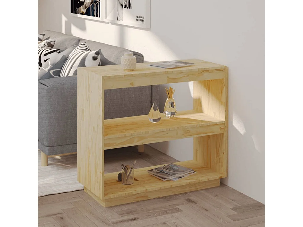 Estante 80x35x71 cm madeira de pinho maciça