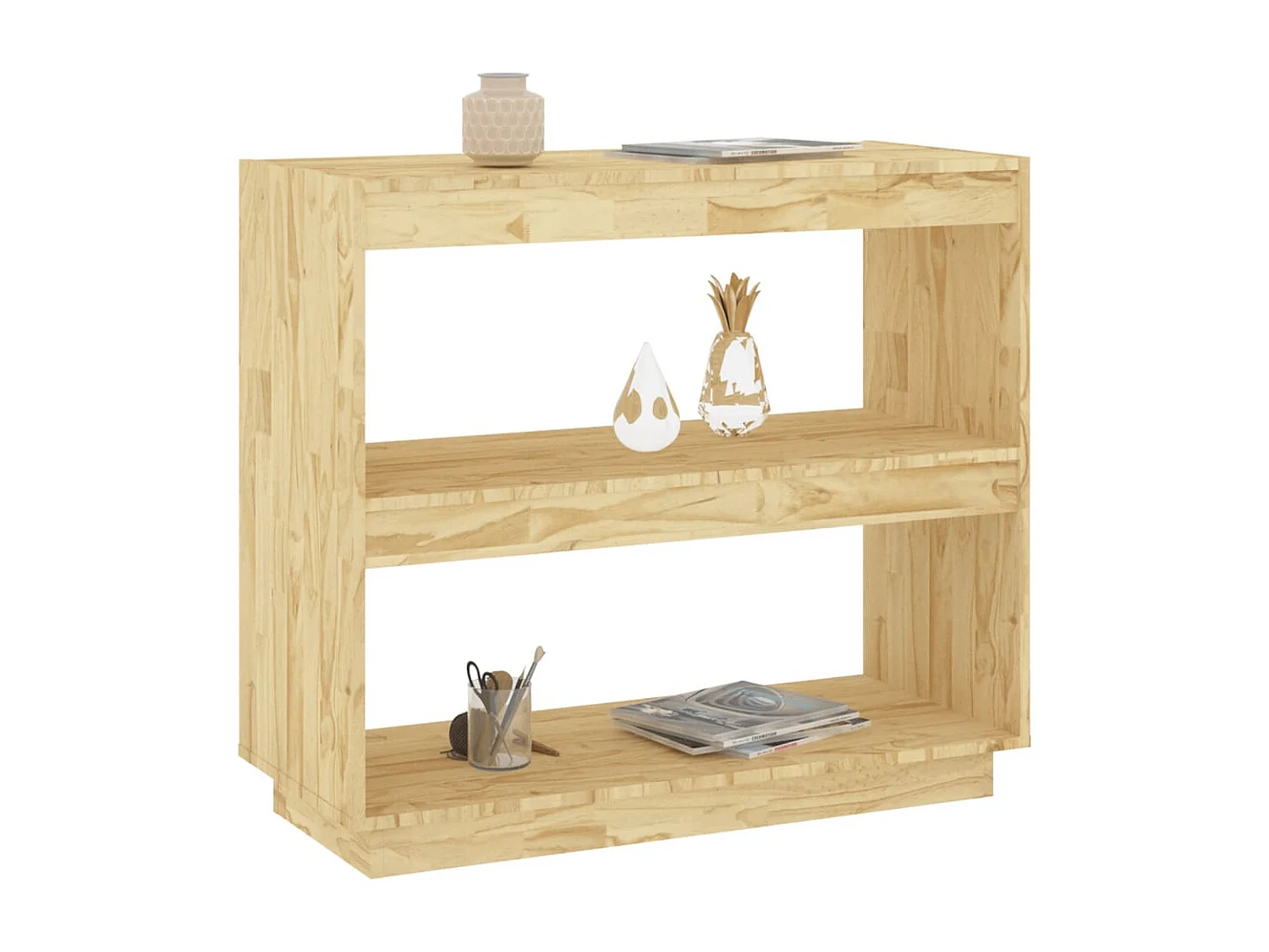 Estante 80x35x71 cm madeira de pinho maciça