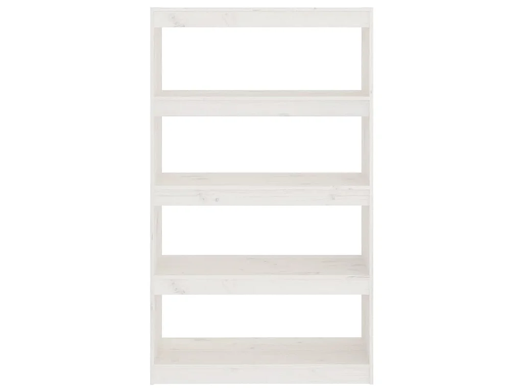 Bibliothèque/Séparateur de pièce Blanc 80x30x135,5cm Pin massif