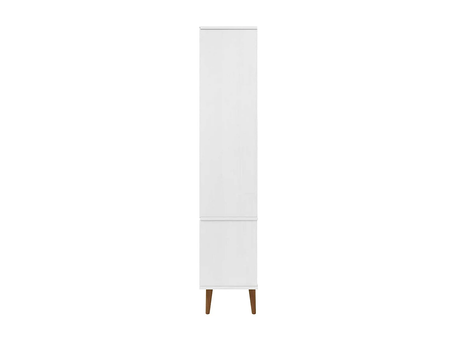 Armoire à vitrine MOLDE Blanc 90x35x175 cm Bois de pin massif