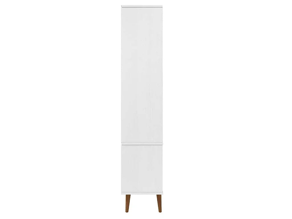 Mueble vitrina MOLDE madera maciza de pino blanco 90x35x175 cm