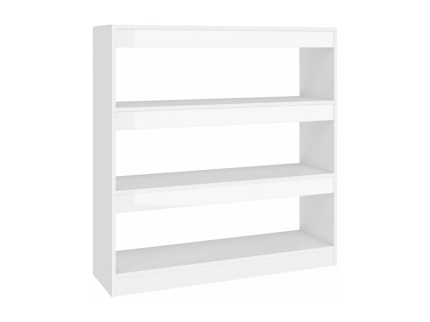 Libreria/Divisorio Bianco Lucido 100x30x103 cm