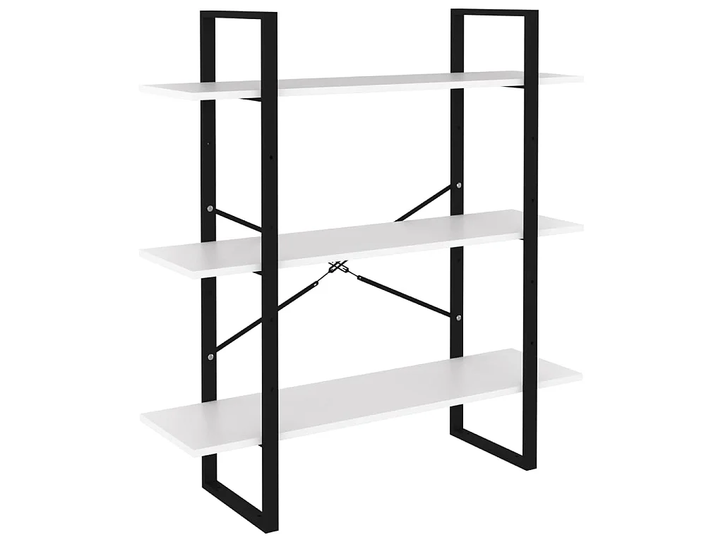 Bibliothèque blanc 100x30x105 cm bois d’ingénierie