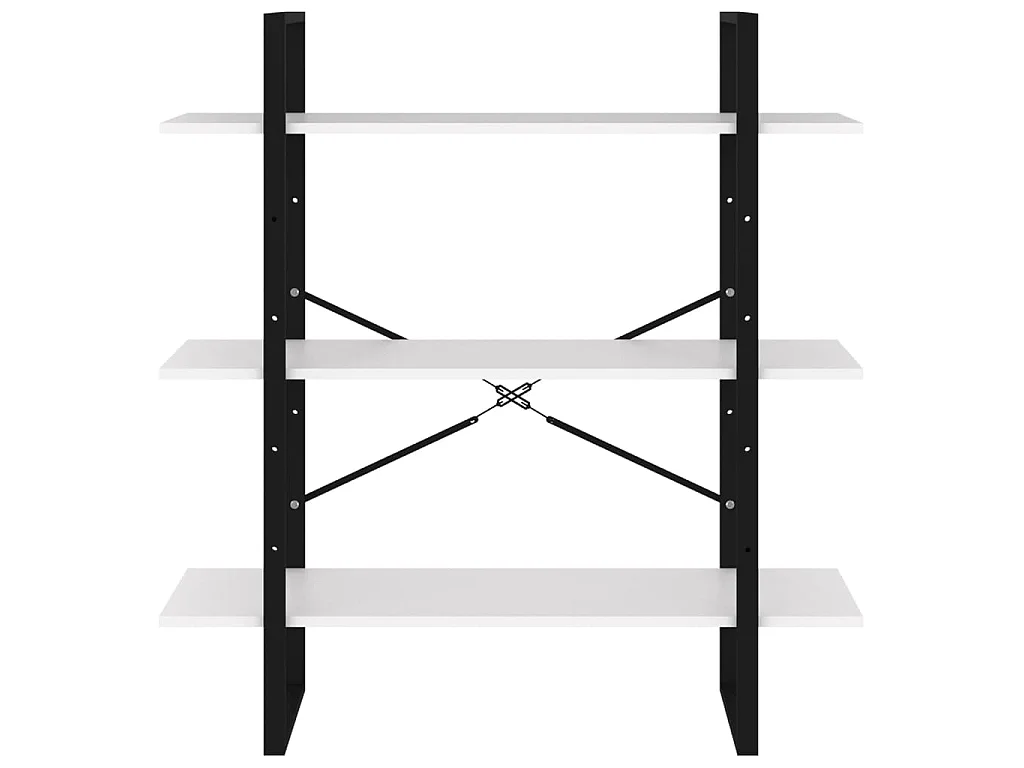 Bibliothèque blanc 100x30x105 cm bois d’ingénierie