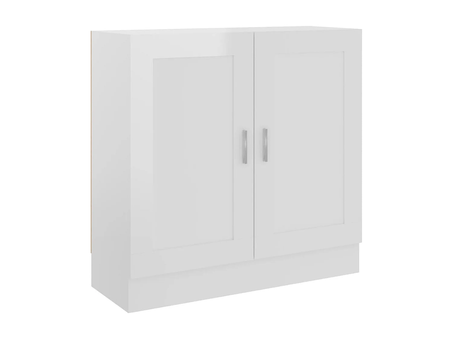Libreria Bianco Lucido 82,5x30,5x80 cm in Legno Multistrato