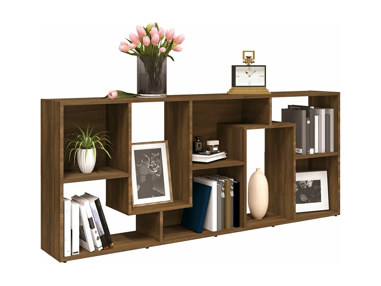 Libreria Rovere Marrone 67x24x161 cm in Legno Multistrato