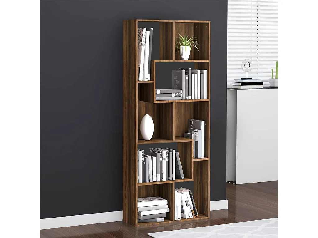 Bibliothèque Chêne marron 67x24x161 cm Bois d'ingénierie