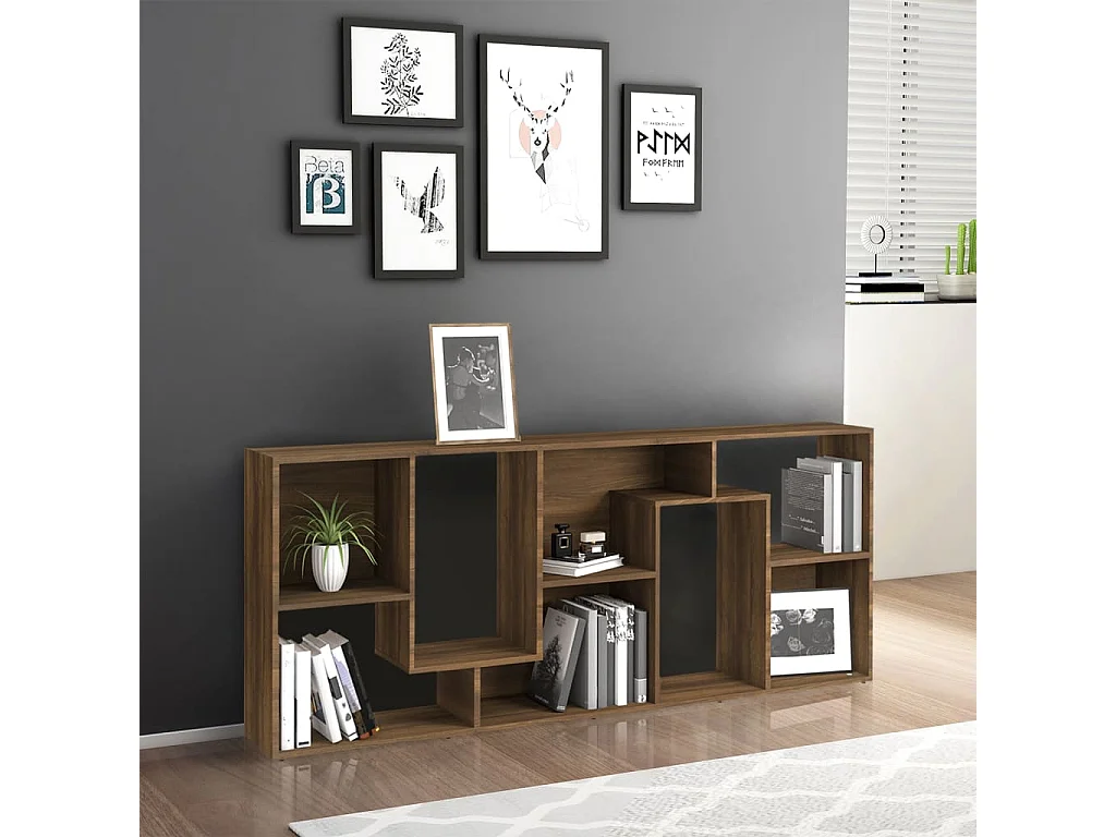 Bibliothèque Chêne marron 67x24x161 cm Bois d'ingénierie