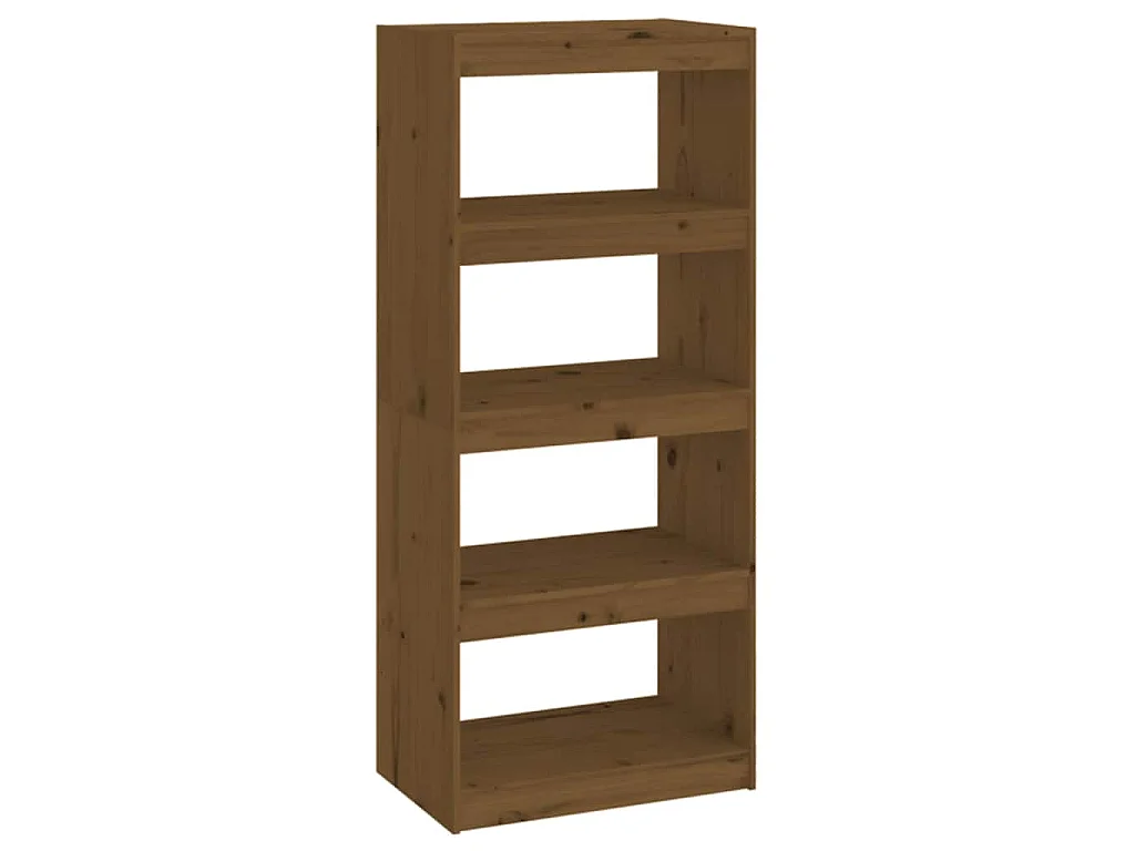 Bibliothèque/Séparateur de pièce Marron miel 60x30x135,5 cm Pin