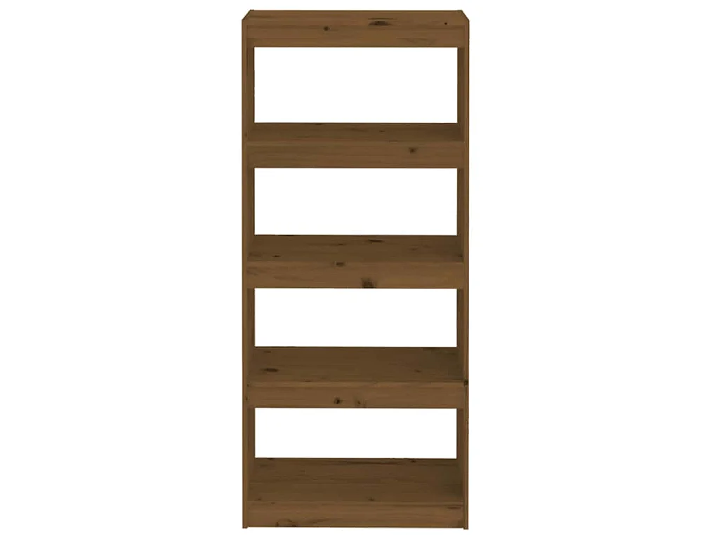 Bibliothèque/Séparateur de pièce Marron miel 60x30x135,5 cm Pin