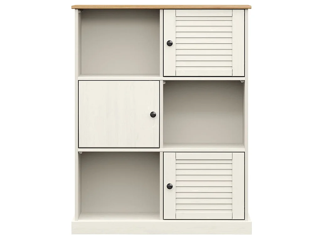 Estante VIGO 90x35x114,5 cm madeira de pinho maciça branco